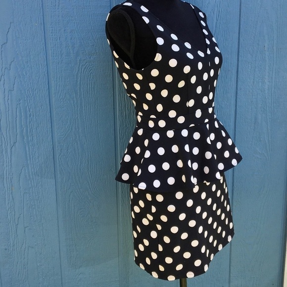 H&M Divided Polka Dot Sleeveless Dress Ruffle 8 - Picture 3 of 7